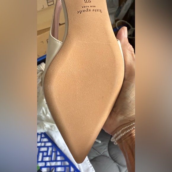 Kate Spade New York Riley Cream Slingback Heels - Picture 10 of 11